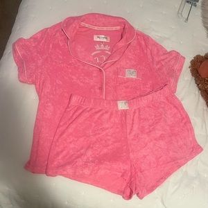 Pink Terry Cloth Juicy Couture Set